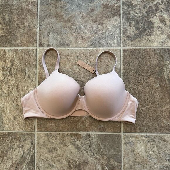 Skims Fits Everybody T-shirt Demi Bra Mica Size 44D - Picture 1 of 8